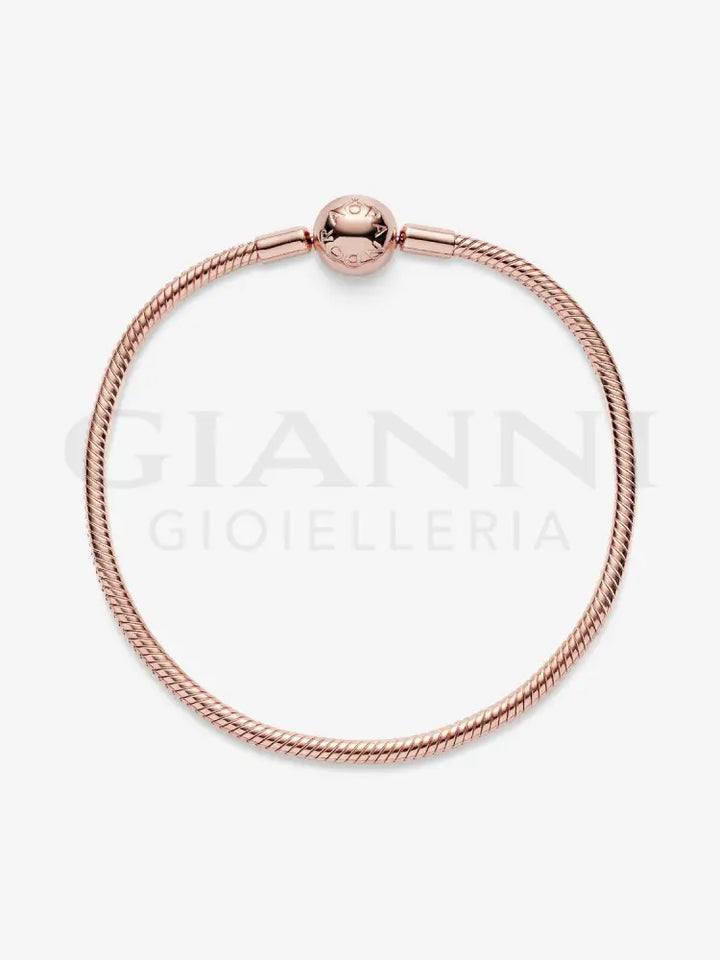 Bracciale Pandora - Moments con Chiusura a Sfera con Placcatura in Oro Rosa Bracciali