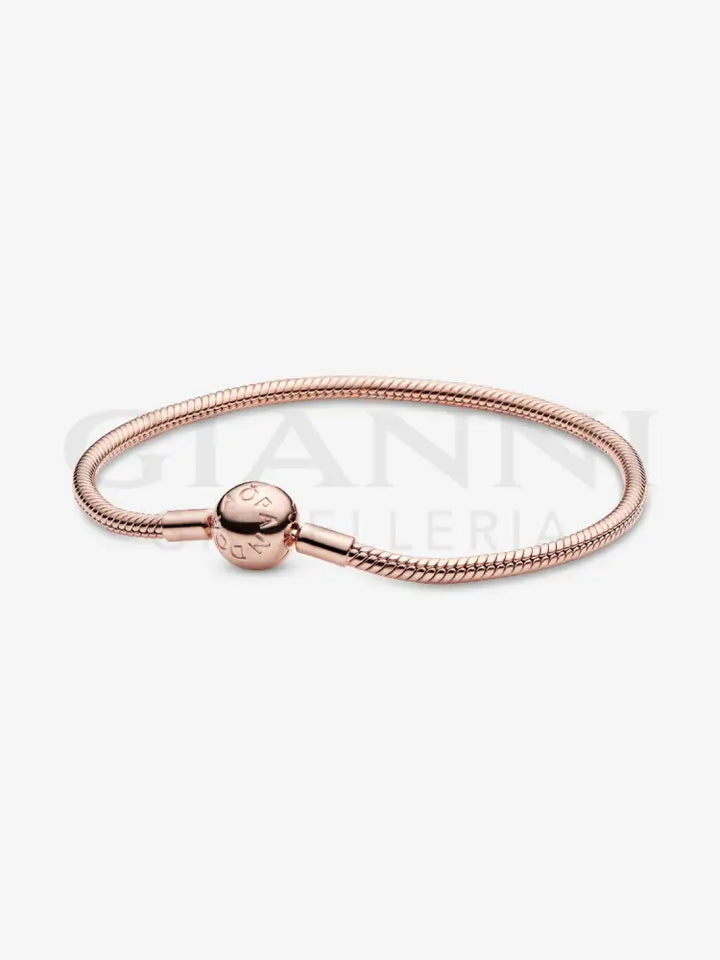 Bracciale Pandora - Moments con Chiusura a Sfera con Placcatura in Oro Rosa Bracciali