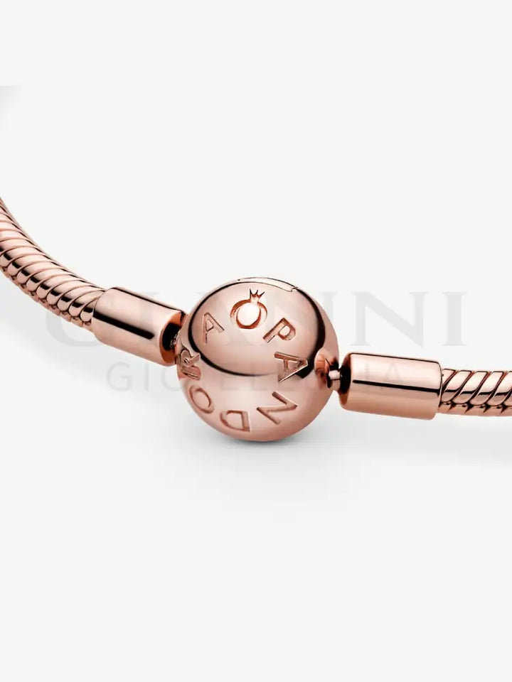 Bracciale Pandora - Moments con Chiusura a Sfera con Placcatura in Oro Rosa Bracciali