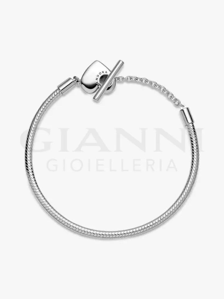 Bracciale Pandora - Moments con Chiusura a T e Cuore Bracciali