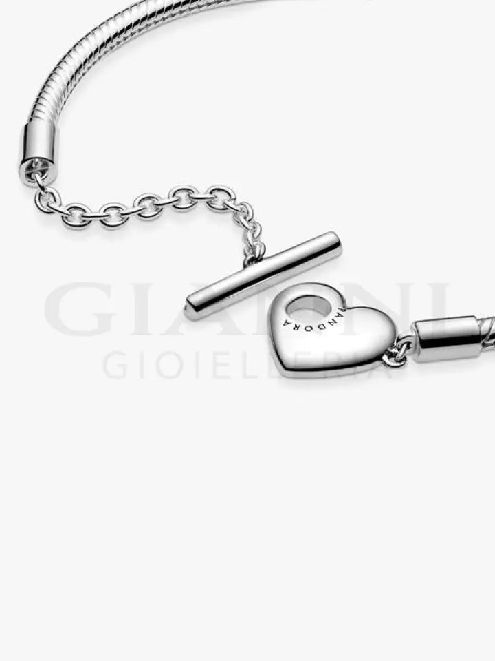 Bracciale Pandora - Moments con Chiusura a T e Cuore Bracciali