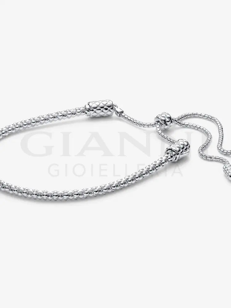 Bracciale Pandora - Moments Regolabile Maglia Geometrica in Argento 28 cm Bracciali