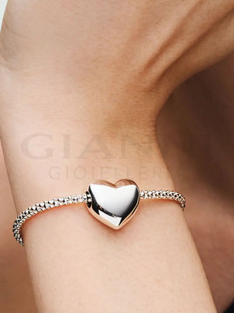 Bracciale Pandora - Moments Regolabile Maglia Geometrica in Argento 28 cm Bracciali