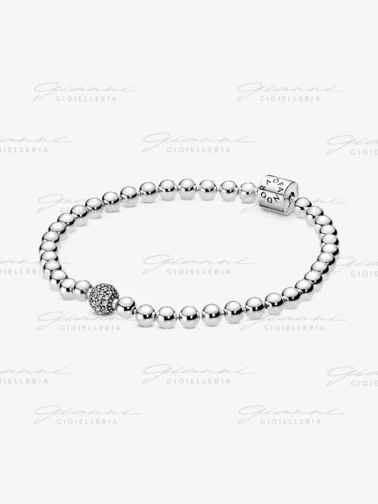Bracciale Pandora - Sfere e Pavè in Argento Bracciali