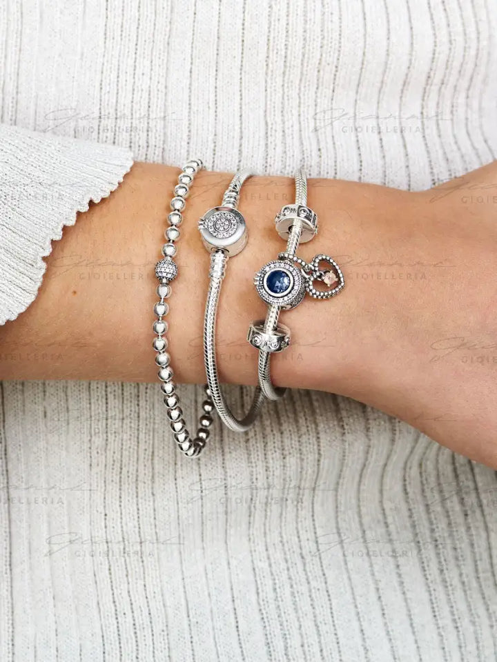 Bracciale Pandora - Sfere e Pavè in Argento Bracciali