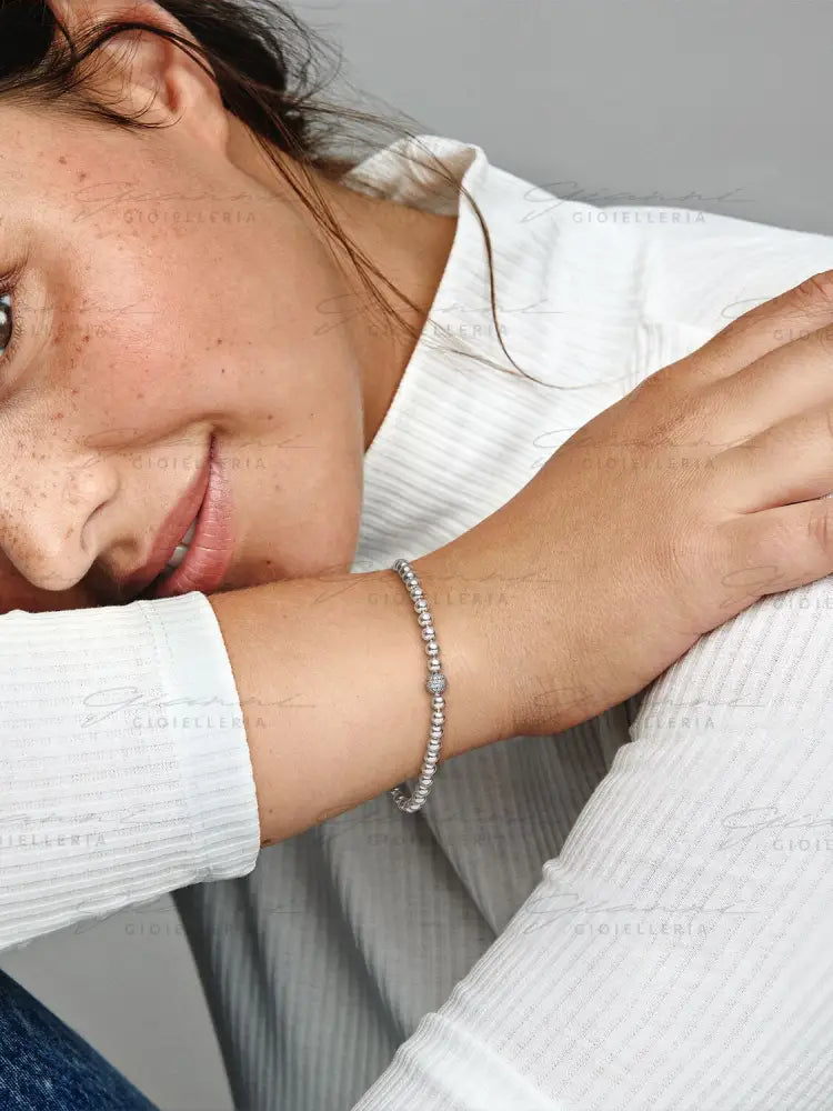 Bracciale Pandora - Sfere e Pavè in Argento Bracciali