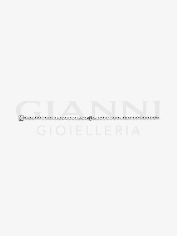 Bracciale Pandora - Sfere e Pavè in Argento Bracciali