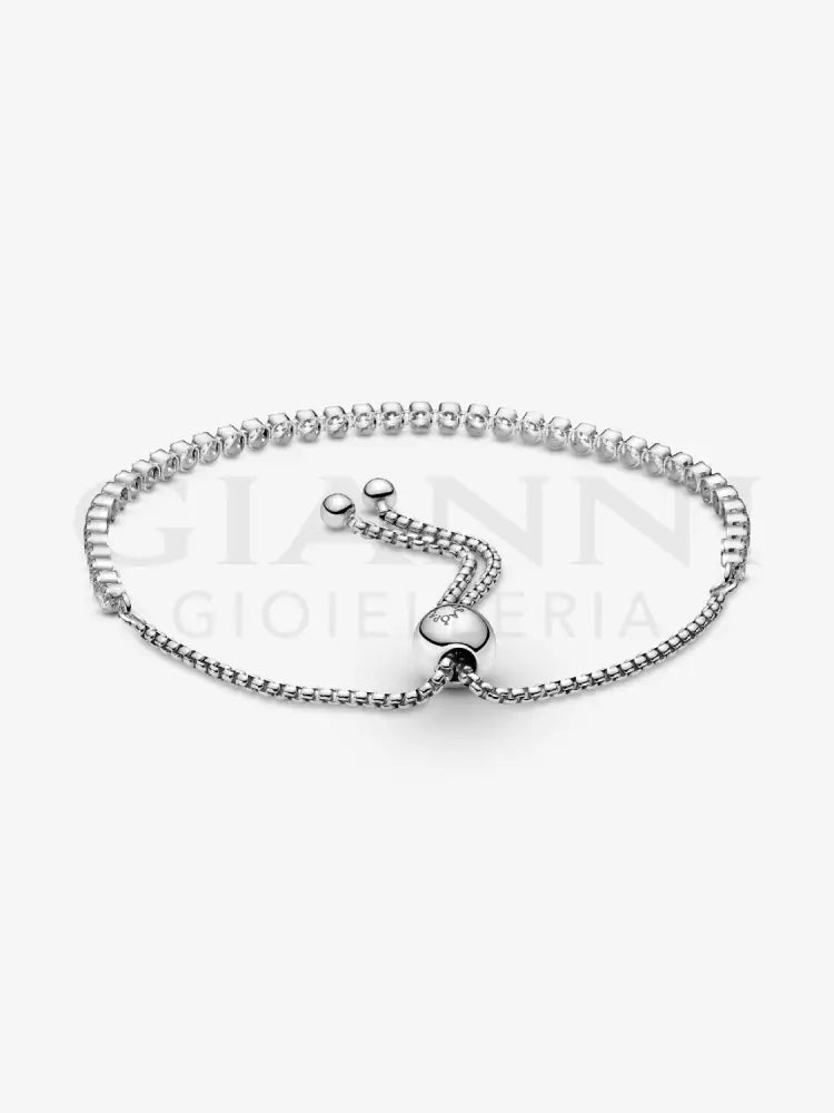 Bracciale Pandora - Tennis con chiusura regolabile in Argento Bracciali