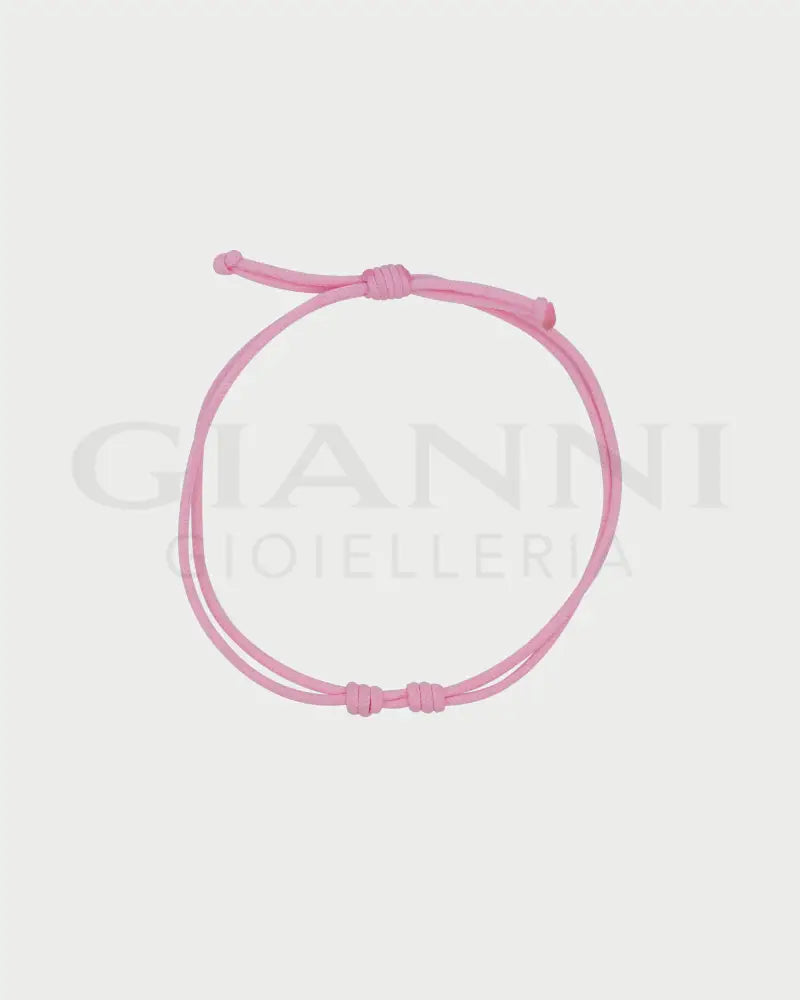 Bracciale Rue Des Mille - Soft cord Base Rosa Pastello Bracciali