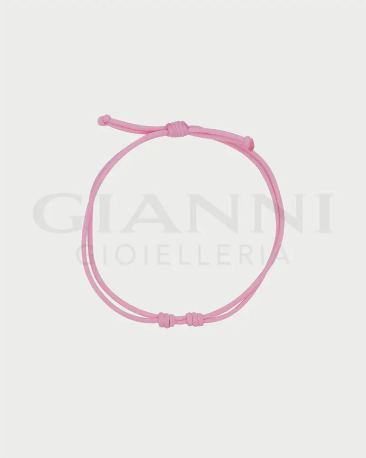 Bracciale Rue Des Mille - Soft cord Base Rosa Pastello Bracciali