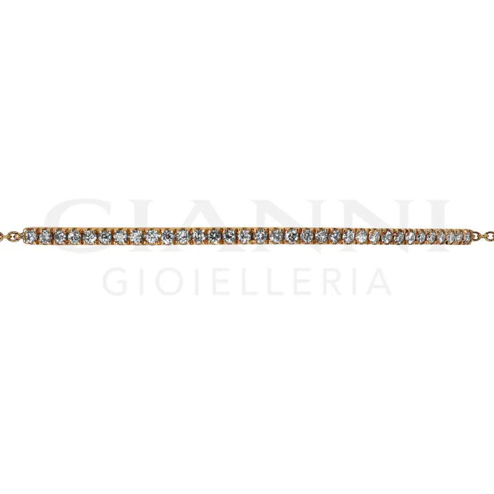 Bracciale Semirigido Crivelli - Oro Rosa e Diamanti - Bracciali