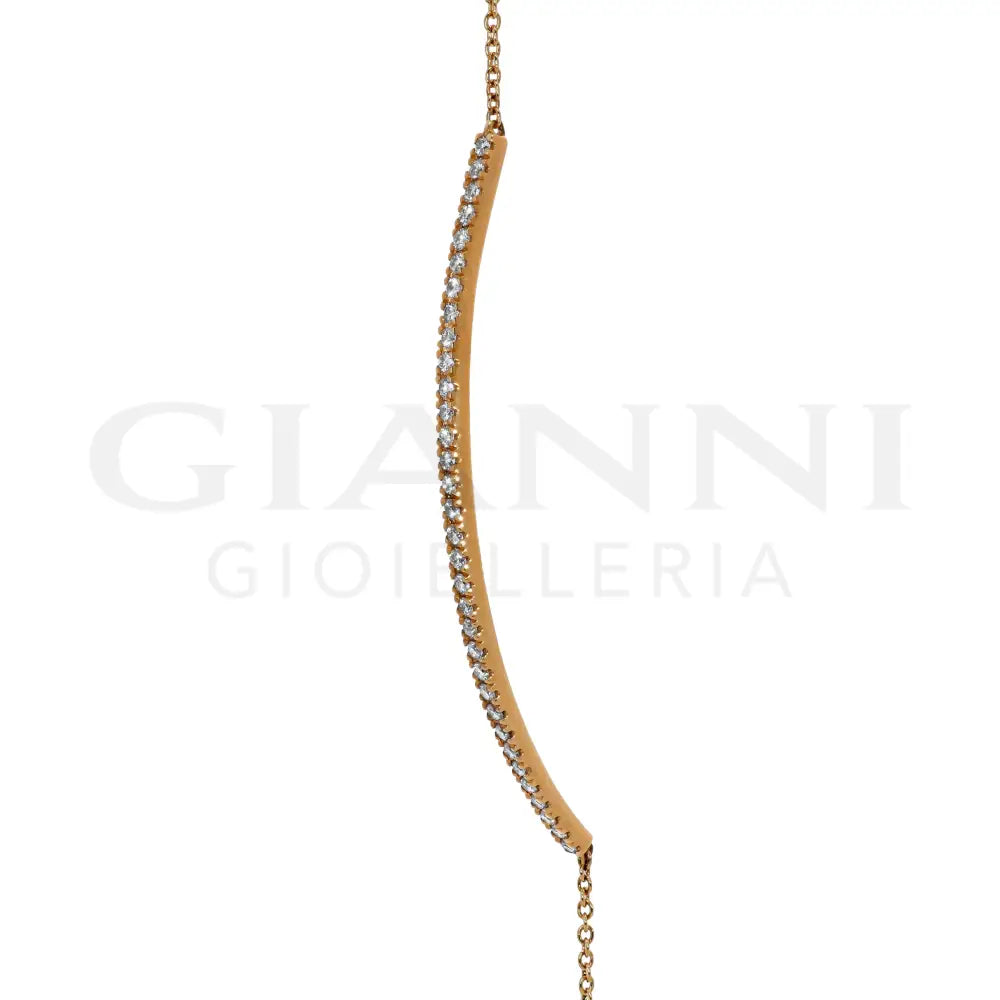 Bracciale Semirigido Crivelli - Oro Rosa e Diamanti - Bracciali
