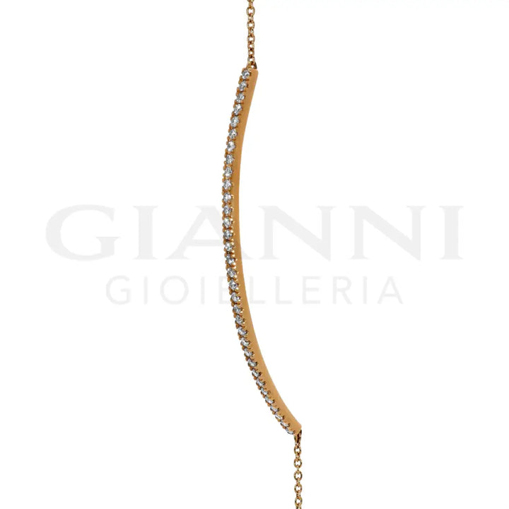 Bracciale Semirigido Crivelli - Oro Rosa e Diamanti - Bracciali