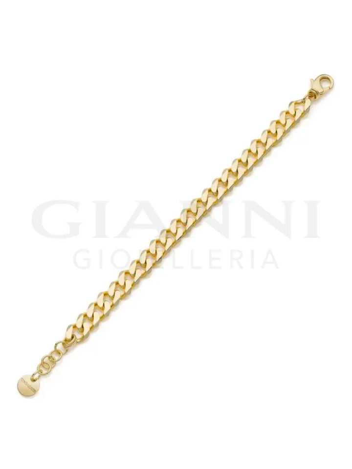Bracciale Unoaerre - Catena grumette dorata diamantata - Bracciali