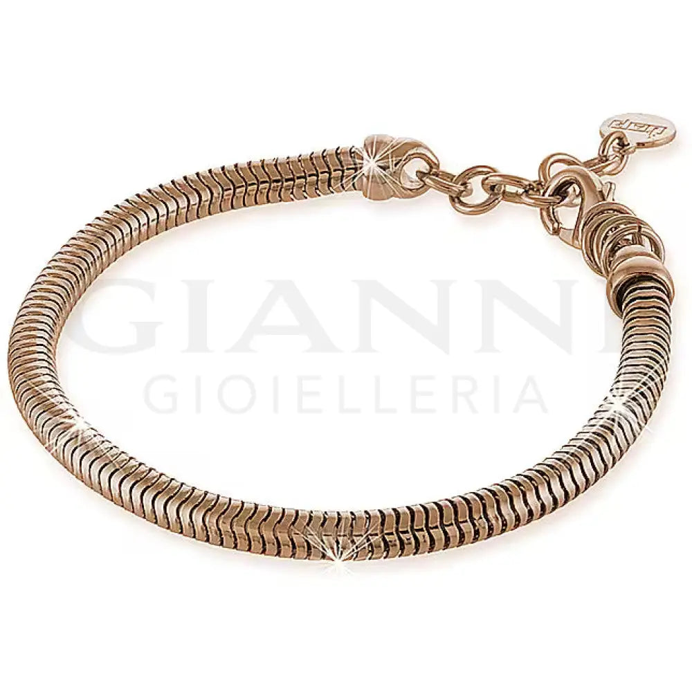 Bracciale Unoaerre - Maglia tubolare in bronzo - Bracciali