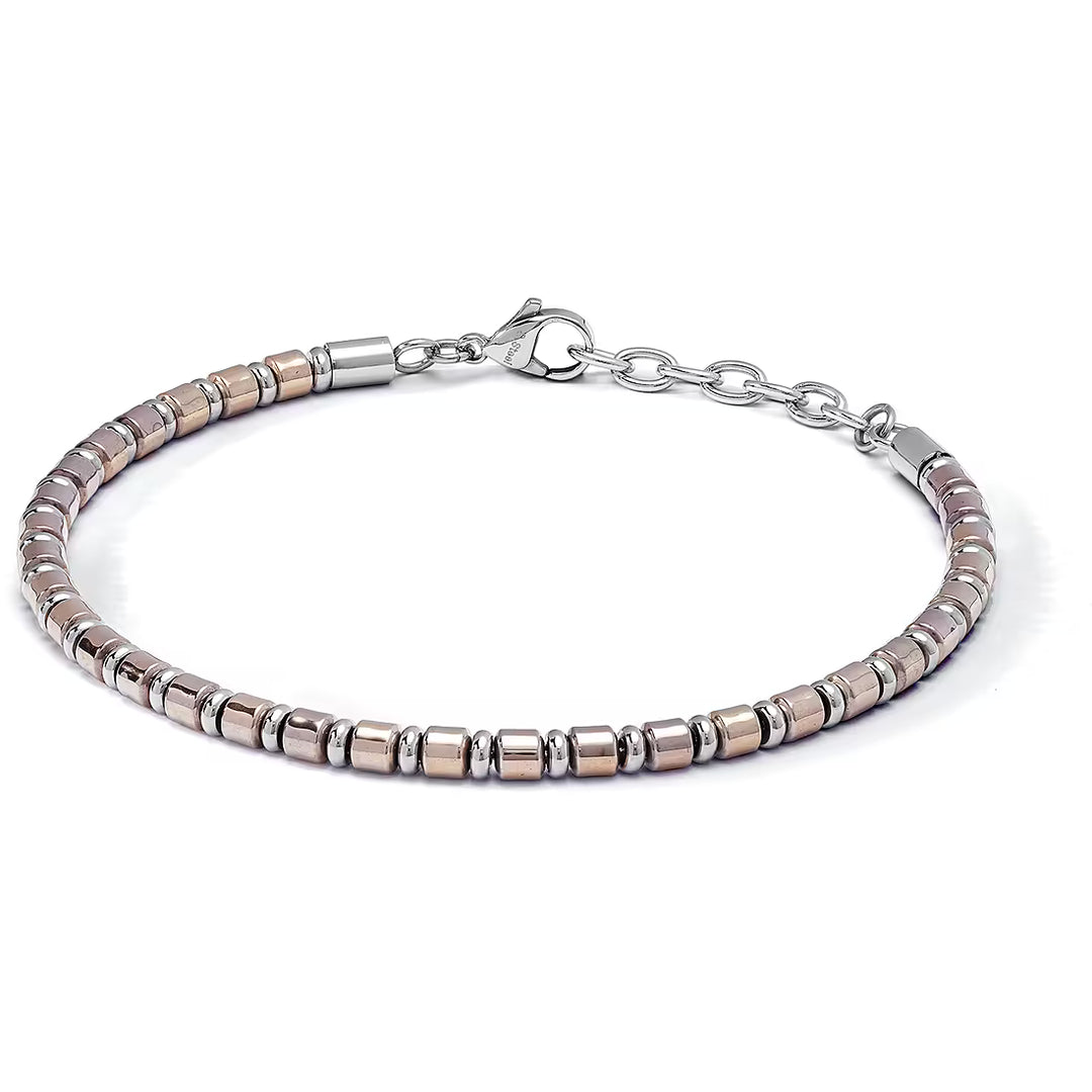 Bracciale Comete - Acciaio ed Ematite Pvd Rosé