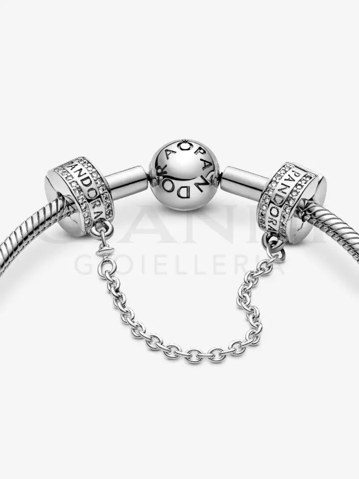 Catena di Sicurezza Pandora - Con logo Charm