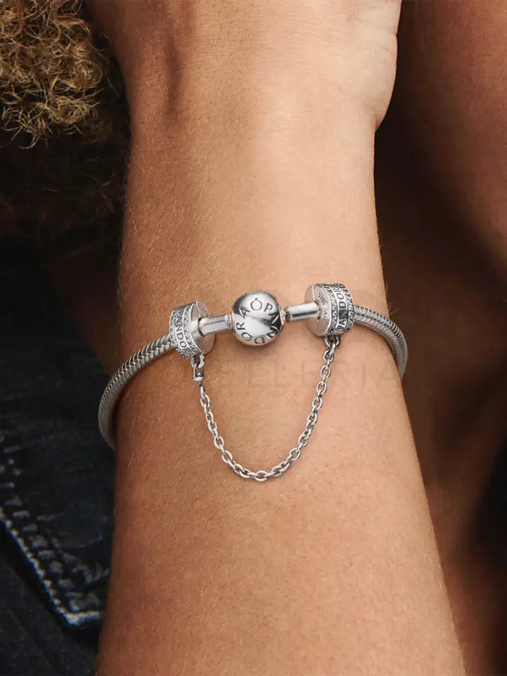Catena di Sicurezza Pandora - Con logo Charm