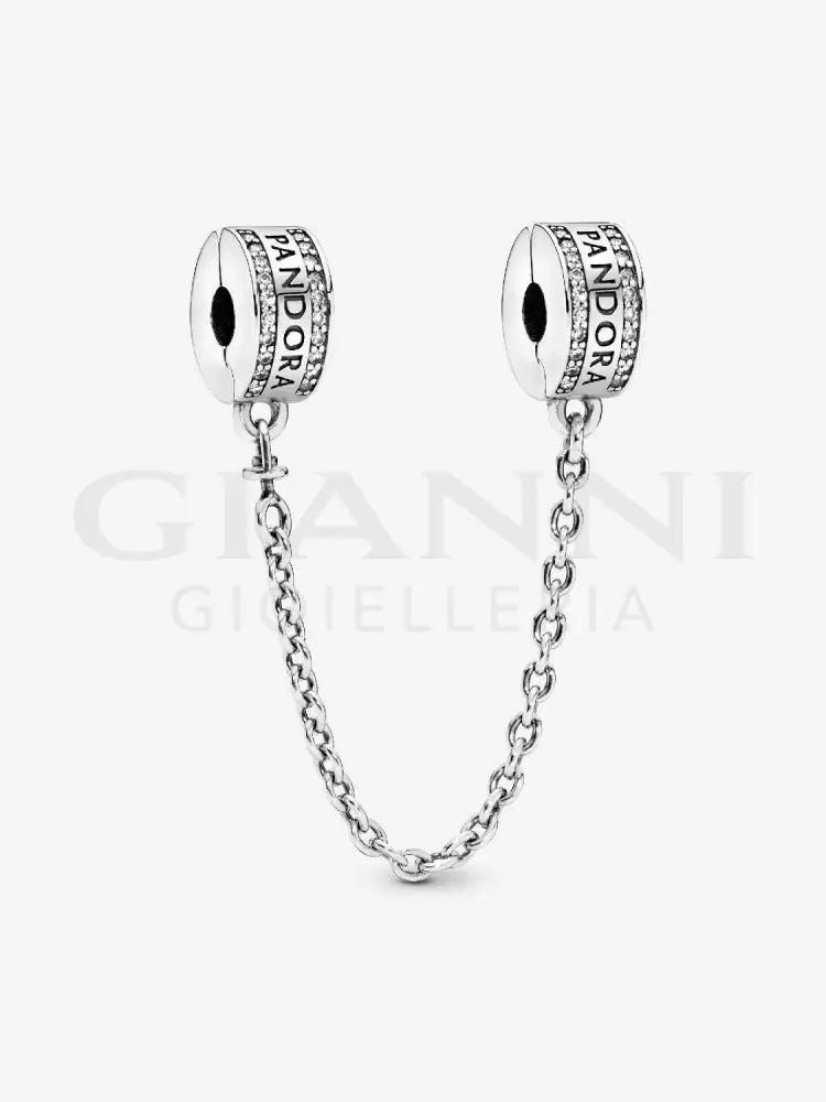Catena di Sicurezza Pandora - Con logo Charm