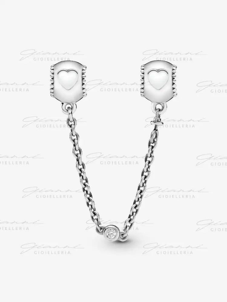 Catena di Sicurezza Pandora - Cuori in Rilievo Charm
