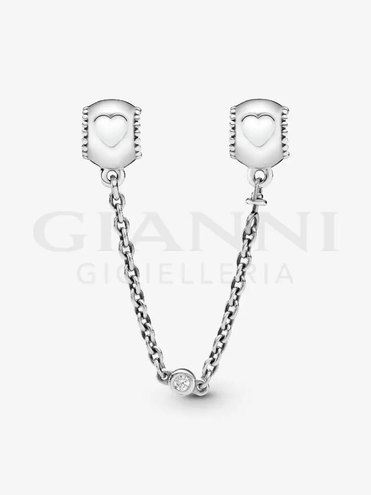 Catena di Sicurezza Pandora - Cuori in Rilievo Charm