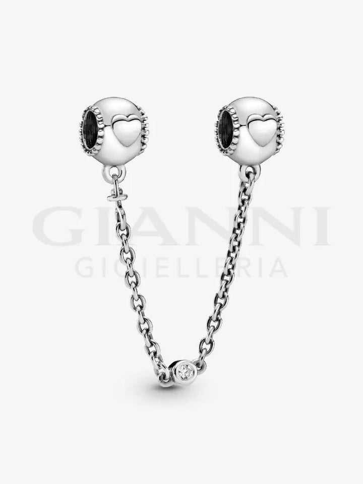 Catena di Sicurezza Pandora - Cuori in Rilievo Charm