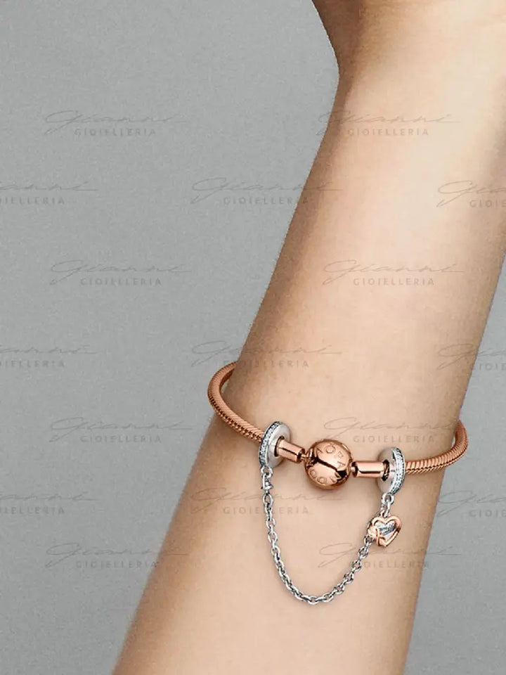 Catena di Sicurezza Pandora - Famiglia nel Cuore Charm