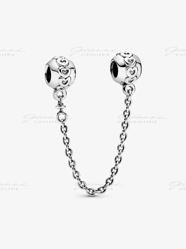 Catena di sicurezza Pandora - Fascia di cuori Charm