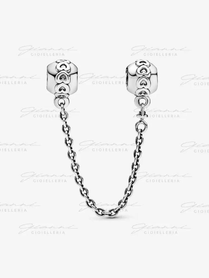 Catena di sicurezza Pandora - Fascia di cuori Charm