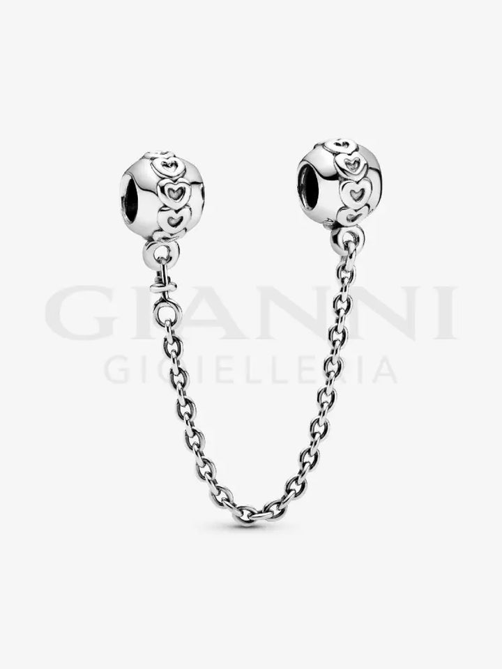 Catena di sicurezza Pandora - Fascia di cuori Charm