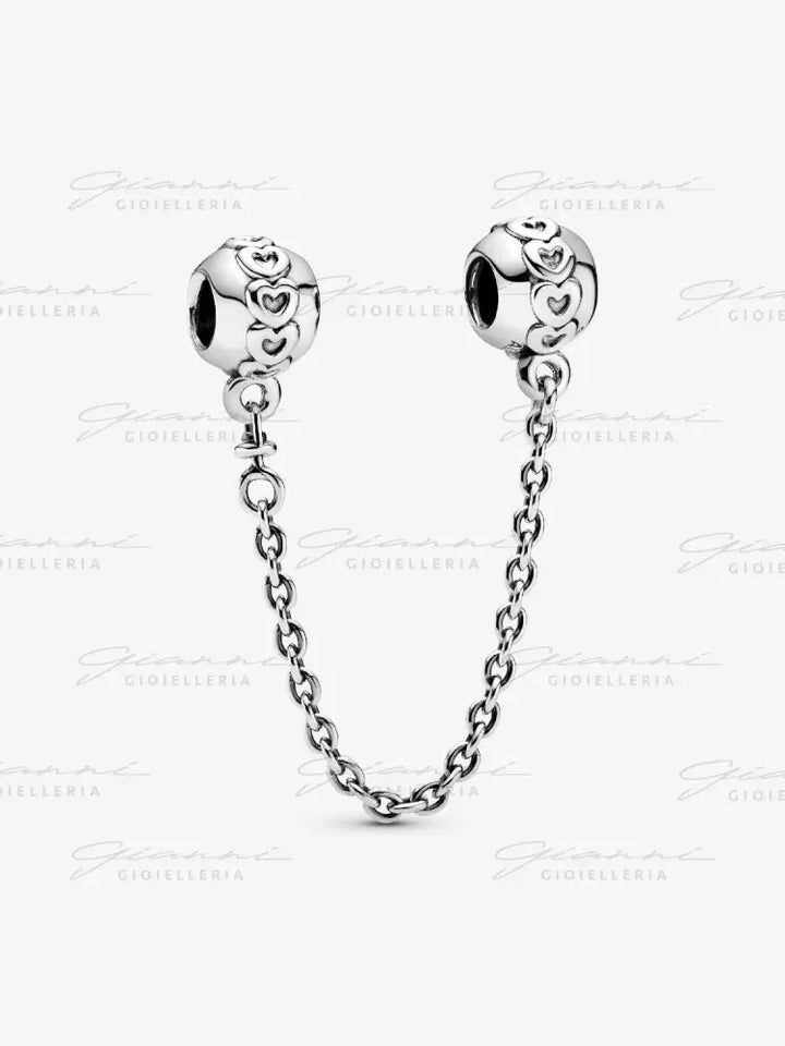 Catena di sicurezza Pandora - Fascia di cuori Charm