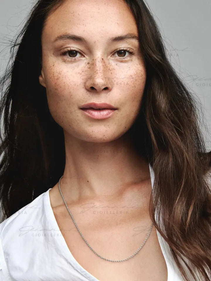 Catenina Pandora - Maglia Rolò in Argento 60 cm Collane