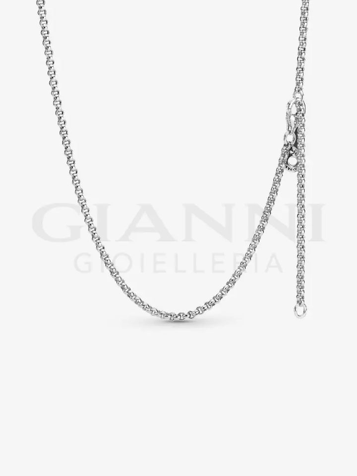 Catenina Pandora - Maglia Rolò in Argento 60 cm Collane