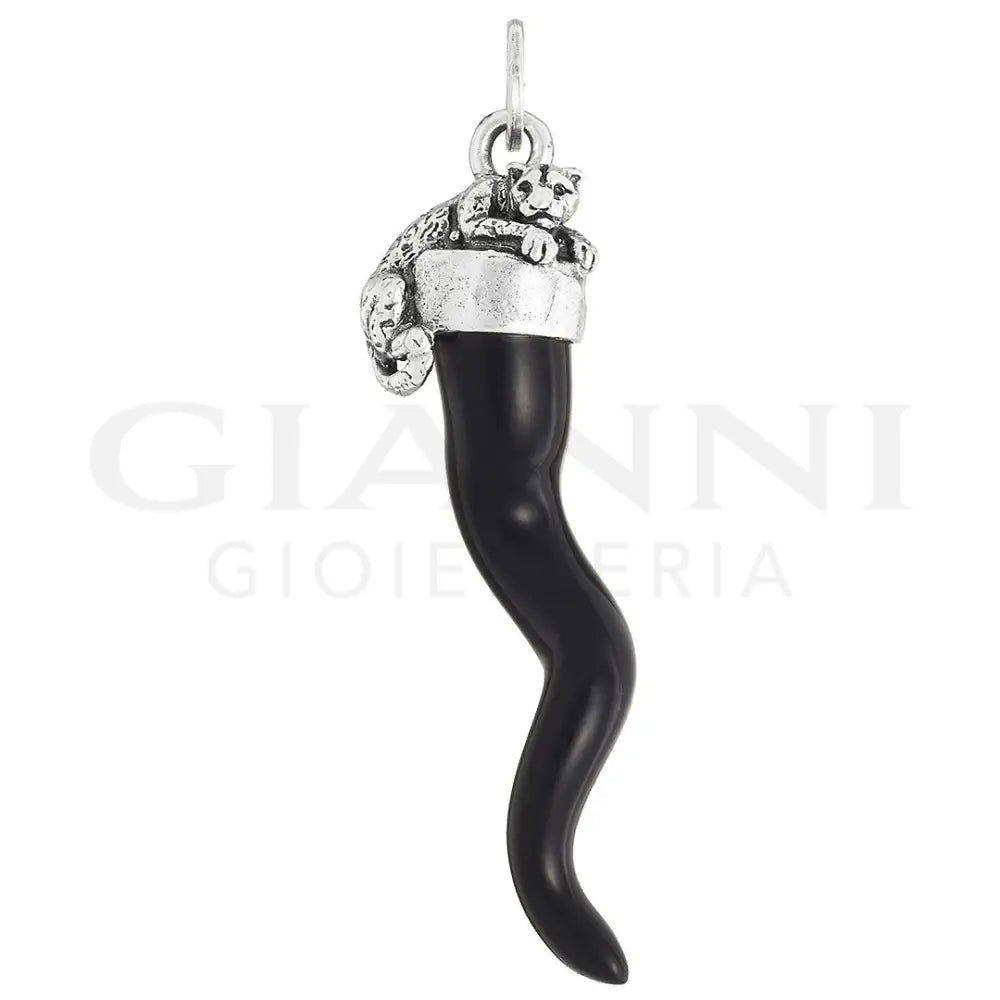 Charm Giovanni Raspini - Corno Nero Leopardo Charm