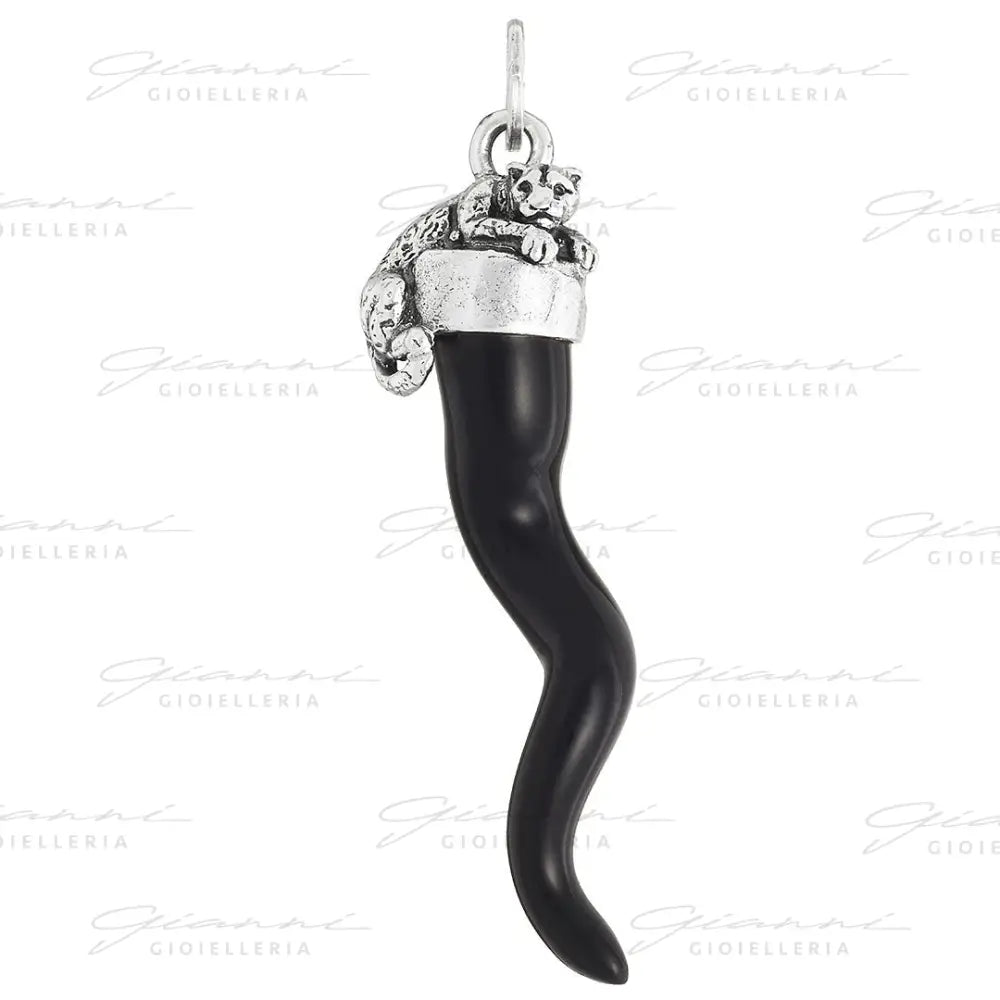Charm Giovanni Raspini - Corno Nero Leopardo Charm
