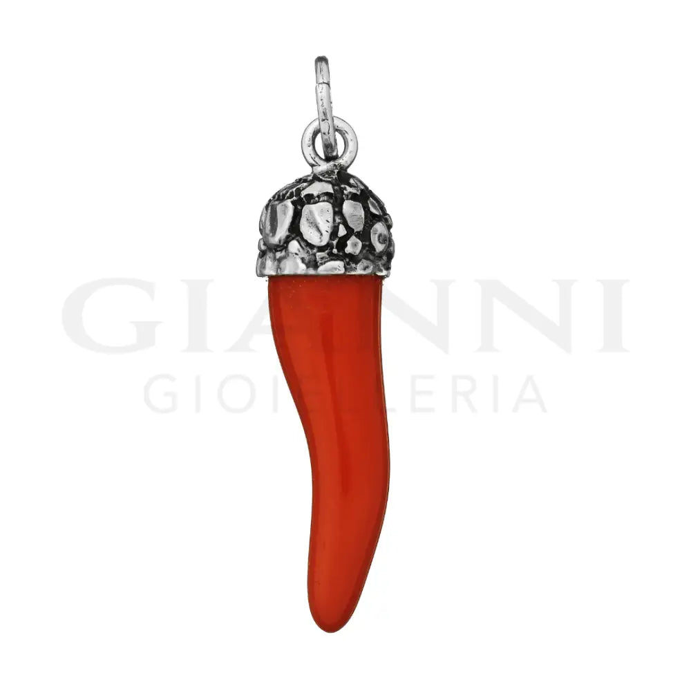 Charm Giovanni Raspini - Corno Rosso Croco Charm
