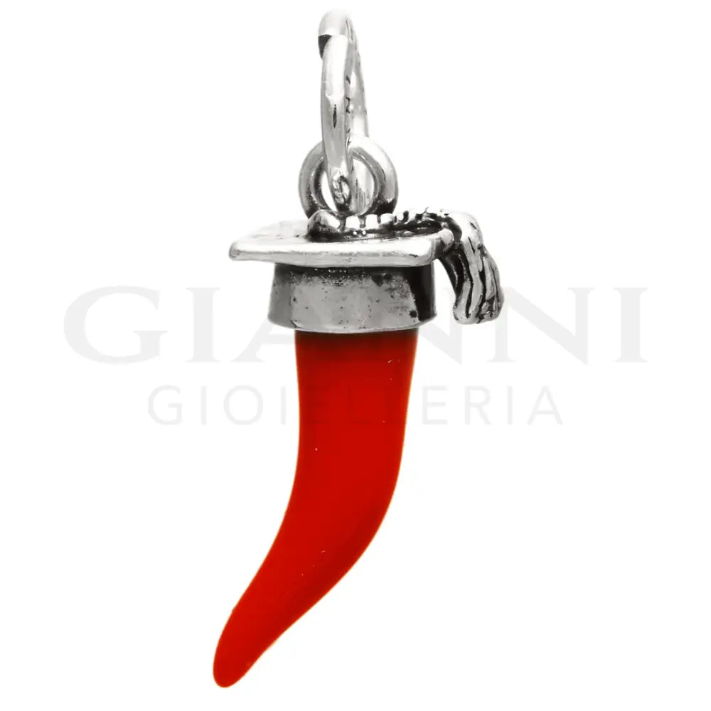 Charm Giovanni Raspini - Corno Rosso Laurea Charm