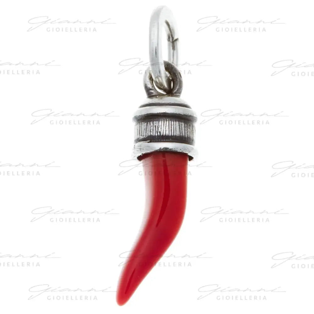 Charm Giovanni Raspini - Corno Rosso Liscio Charm