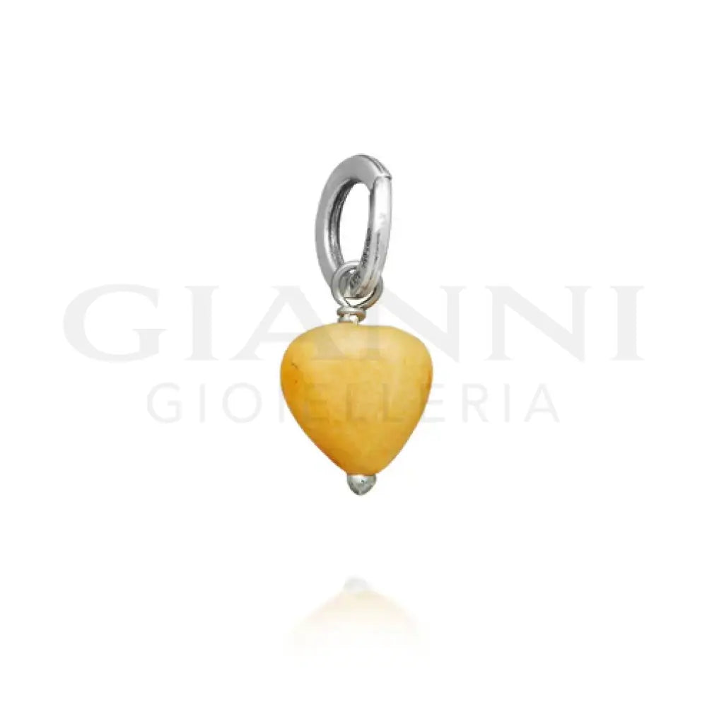 Charm Giovanni Raspini - Cuore Avventurina Gialla Charm