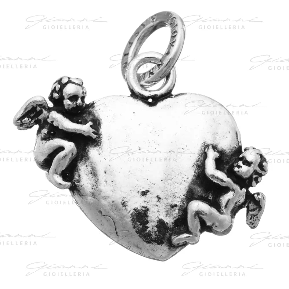 Charm Giovanni Raspini - Cuore Con Angeli Charm