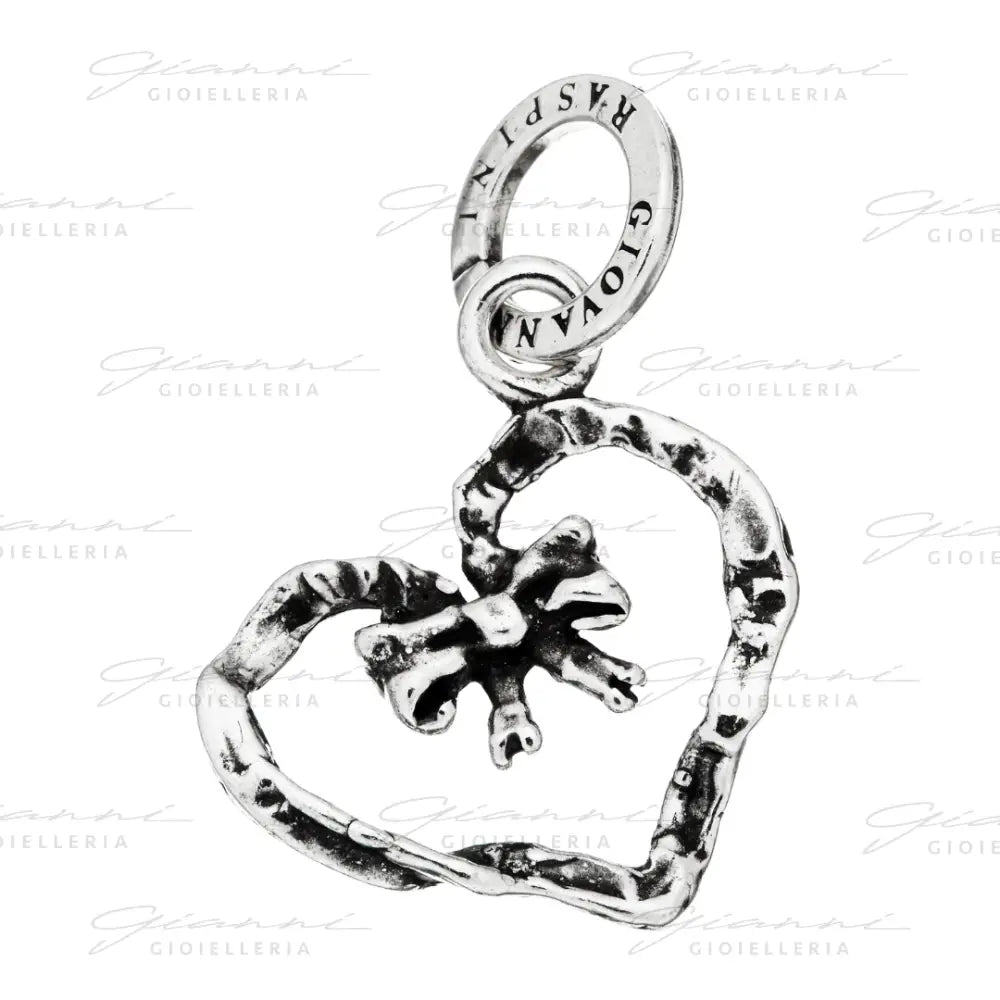 Charm Giovanni Raspini - Cuore Fiocco Charm