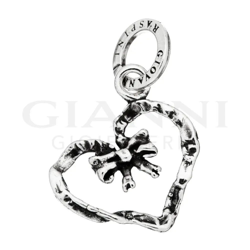 Charm Giovanni Raspini - Cuore Fiocco Charm