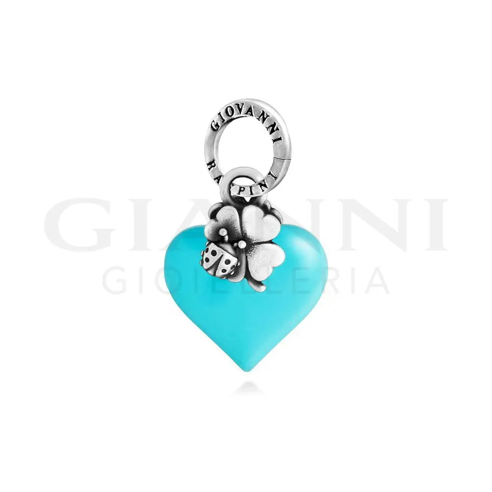 Charm Giovanni Raspini - Cuore Lucky Azzurro Charm