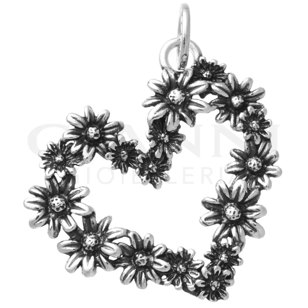 Charm Giovanni Raspini - Cuore Margherita Grande Charm