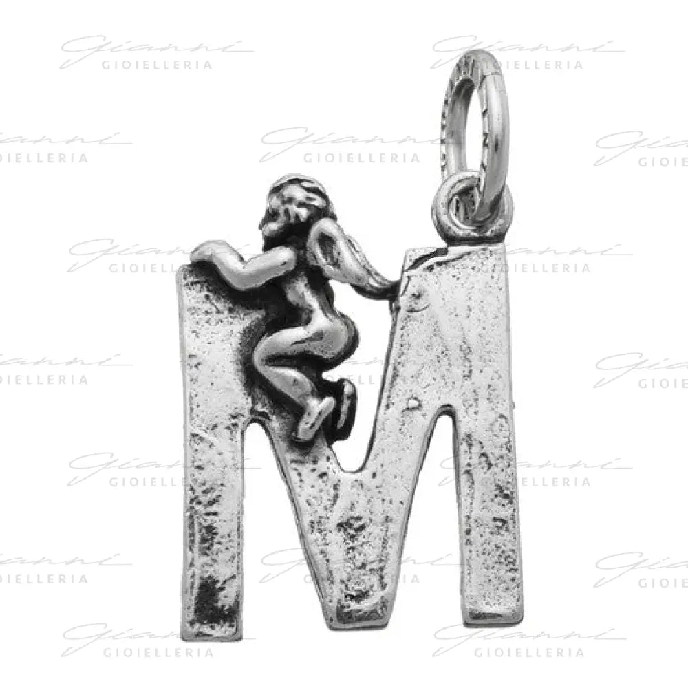 Charm Giovanni Raspini - Lettera ’M’ Angelo Charm