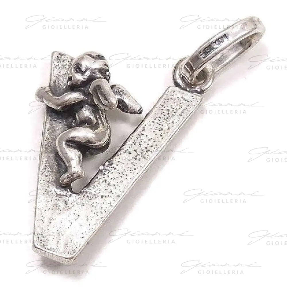 Charm Giovanni Raspini - Lettera ’V’ Angelo Charm