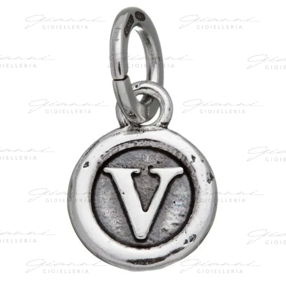Charm Giovanni Raspini - Lettera ’V’ Bottone Charm