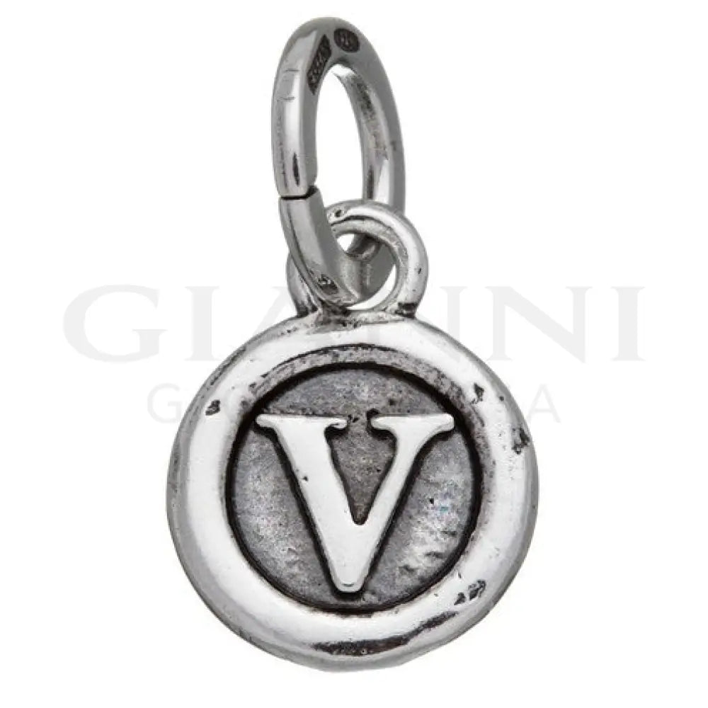 Charm Giovanni Raspini - Lettera ’V’ Bottone Charm