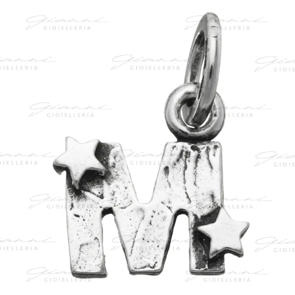 Charm Giovanni Raspini - ’M’ Con Stelle Charm