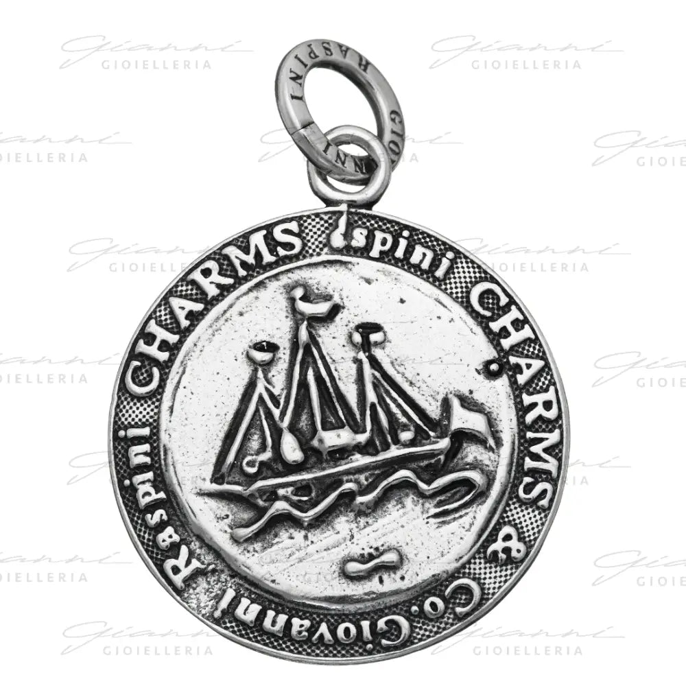 Charm Giovanni Raspini - Unisex Argento 925 Moneta Veliero Charm